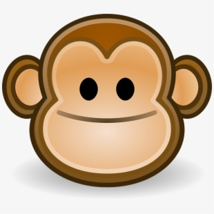 Monkey Smile Happy Face Icon Ape Gorilla