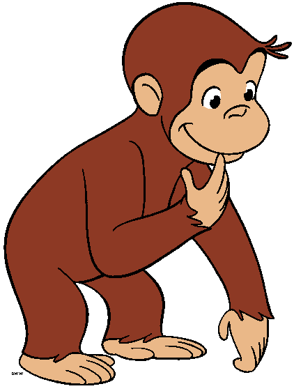 Free printable monkey clip art curious george clipart