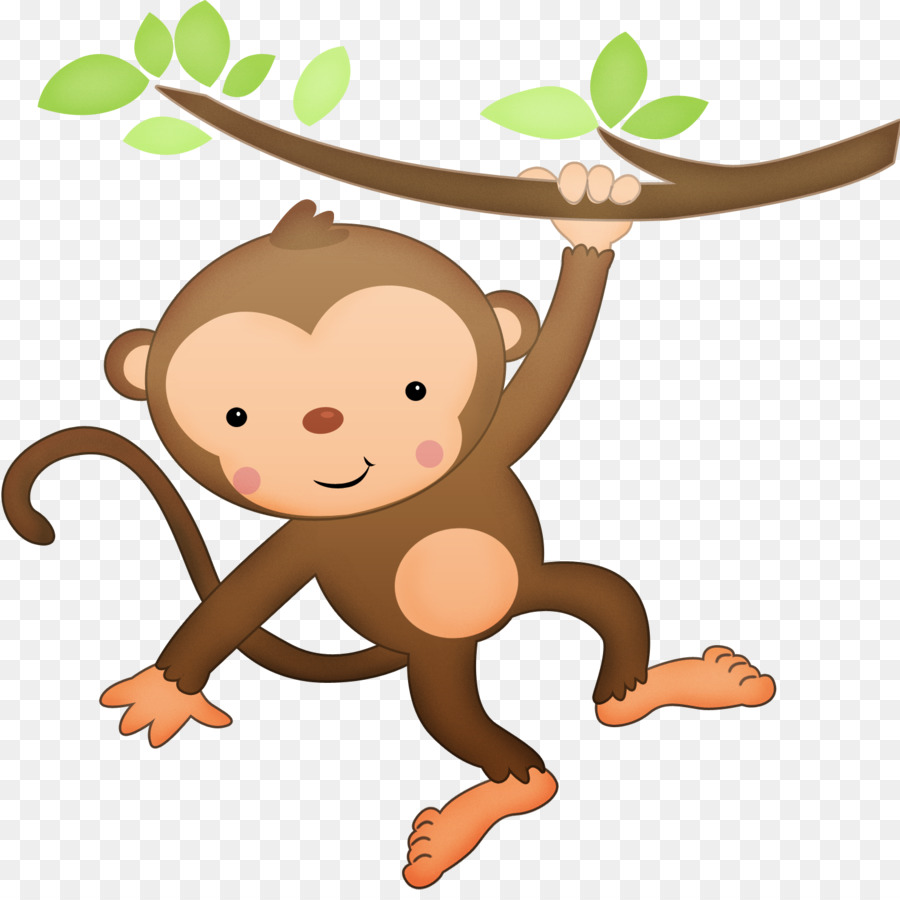 Monkey cartoon clipart.