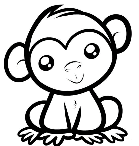 Free Cute Monkey Drawing, Download Free Clip Art, Free Clip