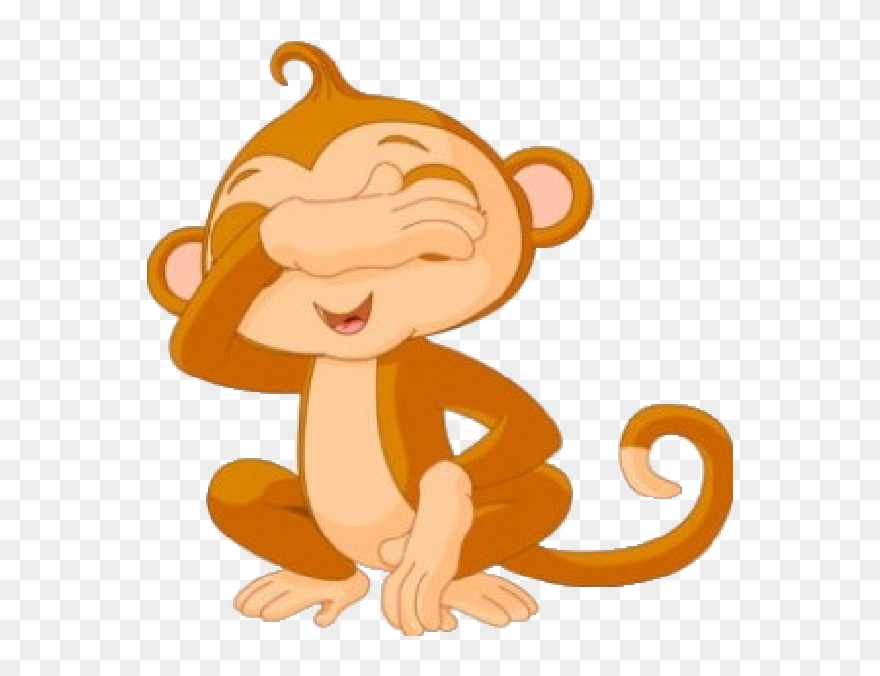 Clipart baby monkey.