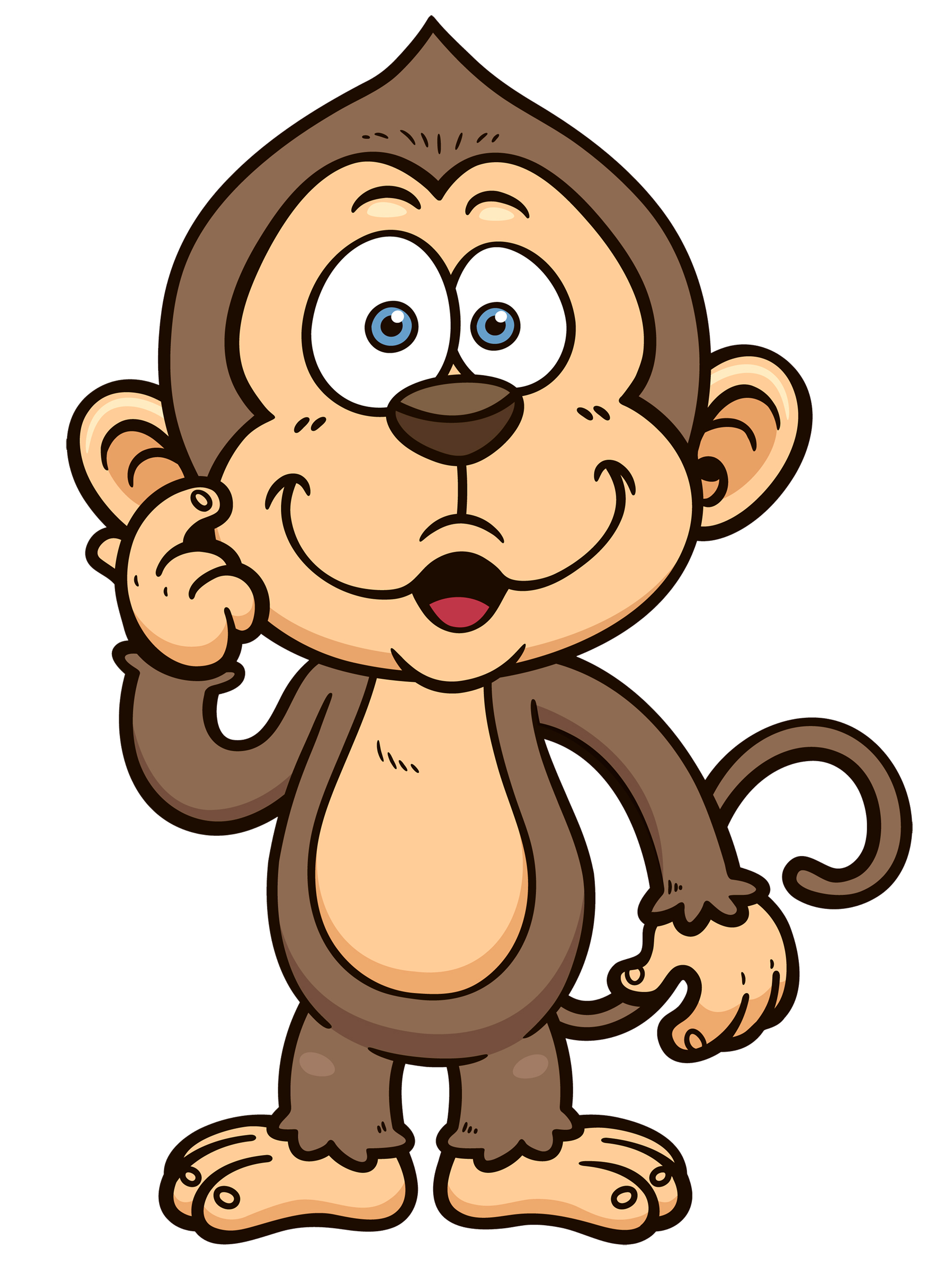 Baby monkeys cartoon.
