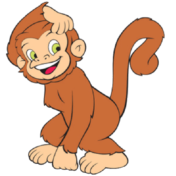 Cartoon monkey clip.