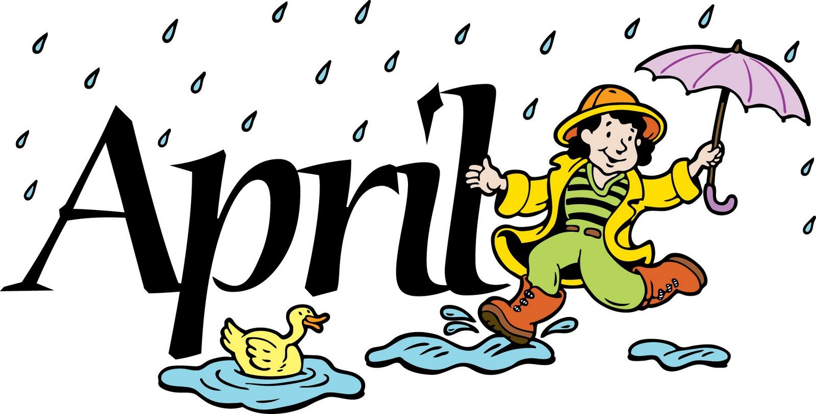 months of the year clipart april