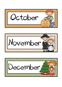 months of the year clipart background