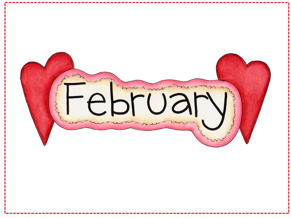 February calendar clipart.