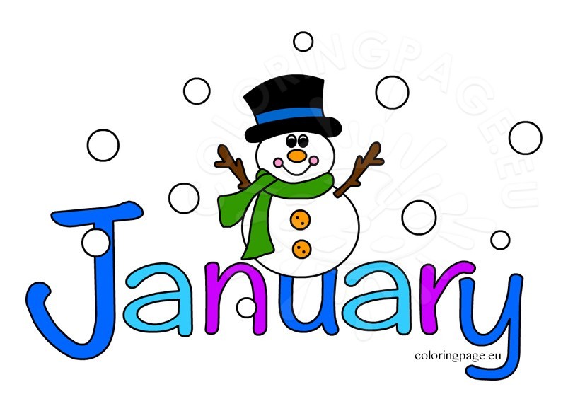 months of the year clipart january