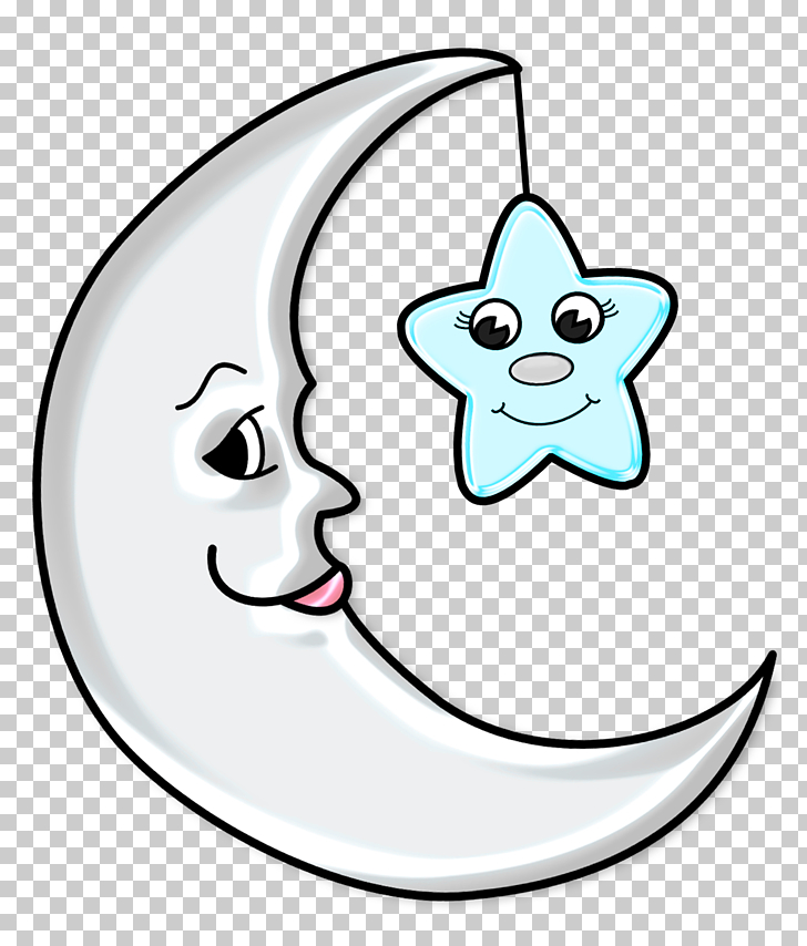 Moon , Cute Moon with Star Transparent , crescent moon PNG