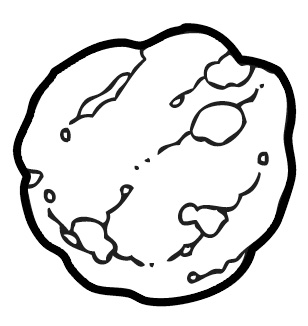 Free asteroids cliparts.