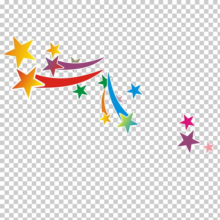 Drawing Moon Star , Colorful pentagon PNG clipart