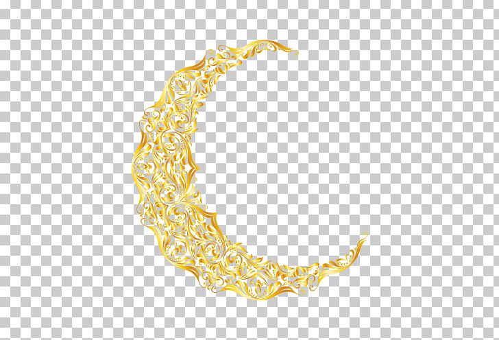 Islam gold moon.
