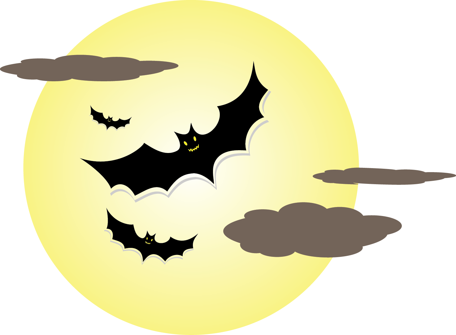 HD Bat Moon Png Photo