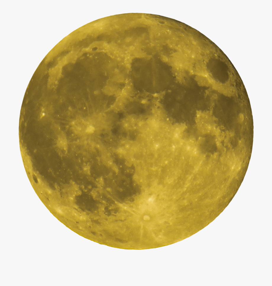 Moon clipart yellow.