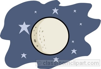 Space clipart moon, Picture