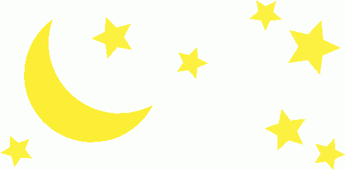 moon clipart stars