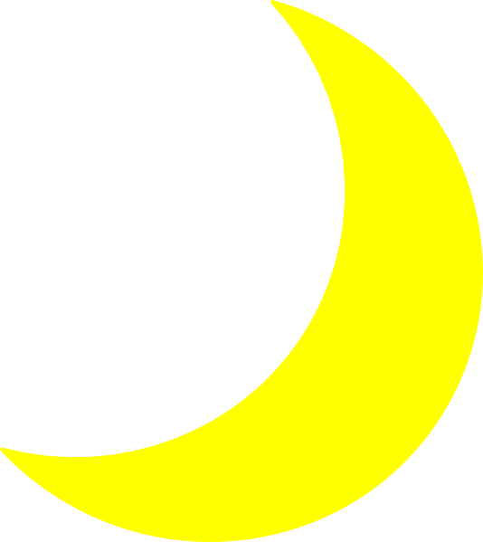 Yellow Moon clip art