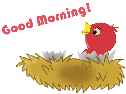 morning clipart animated