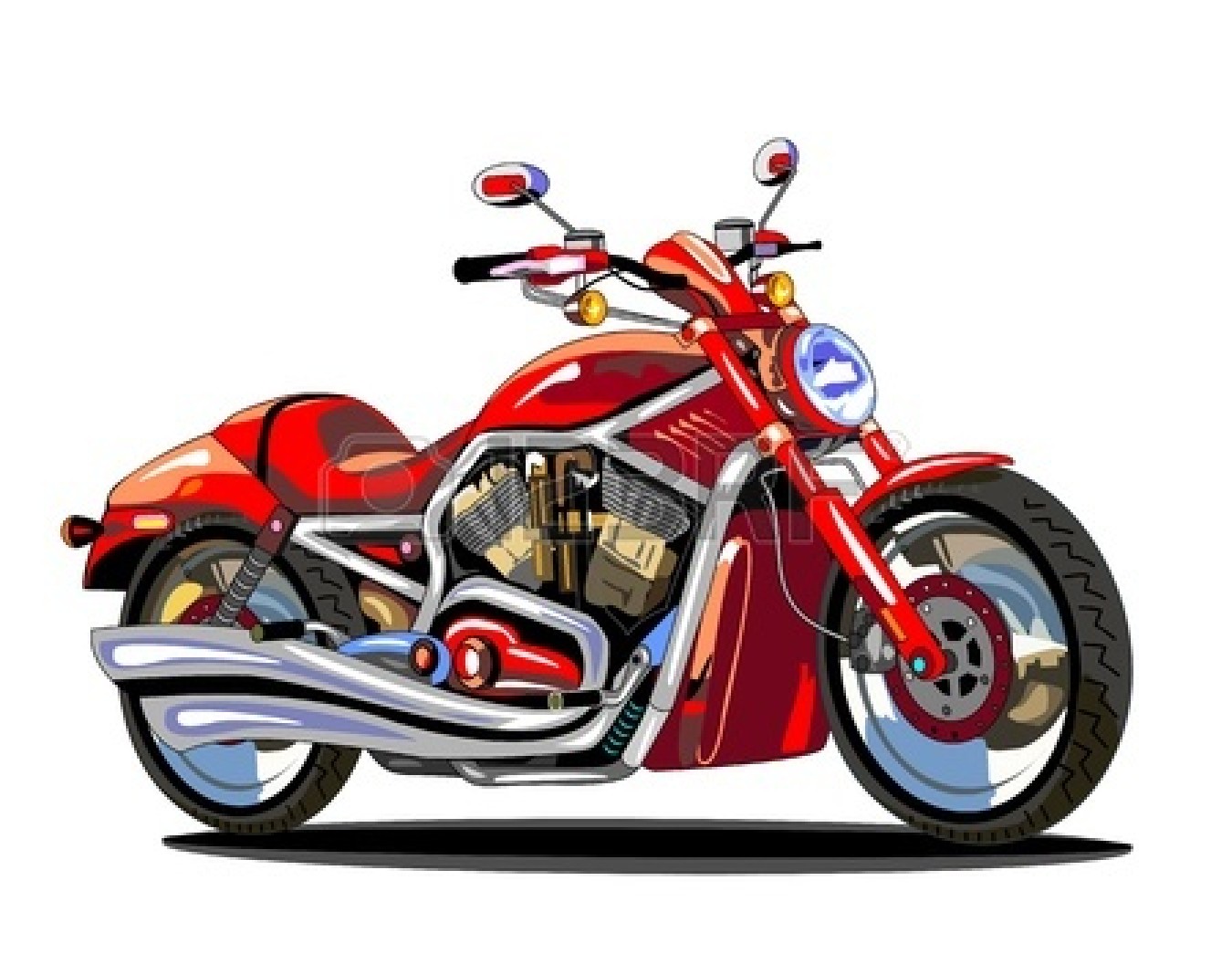 Animated motorcycle clipart.