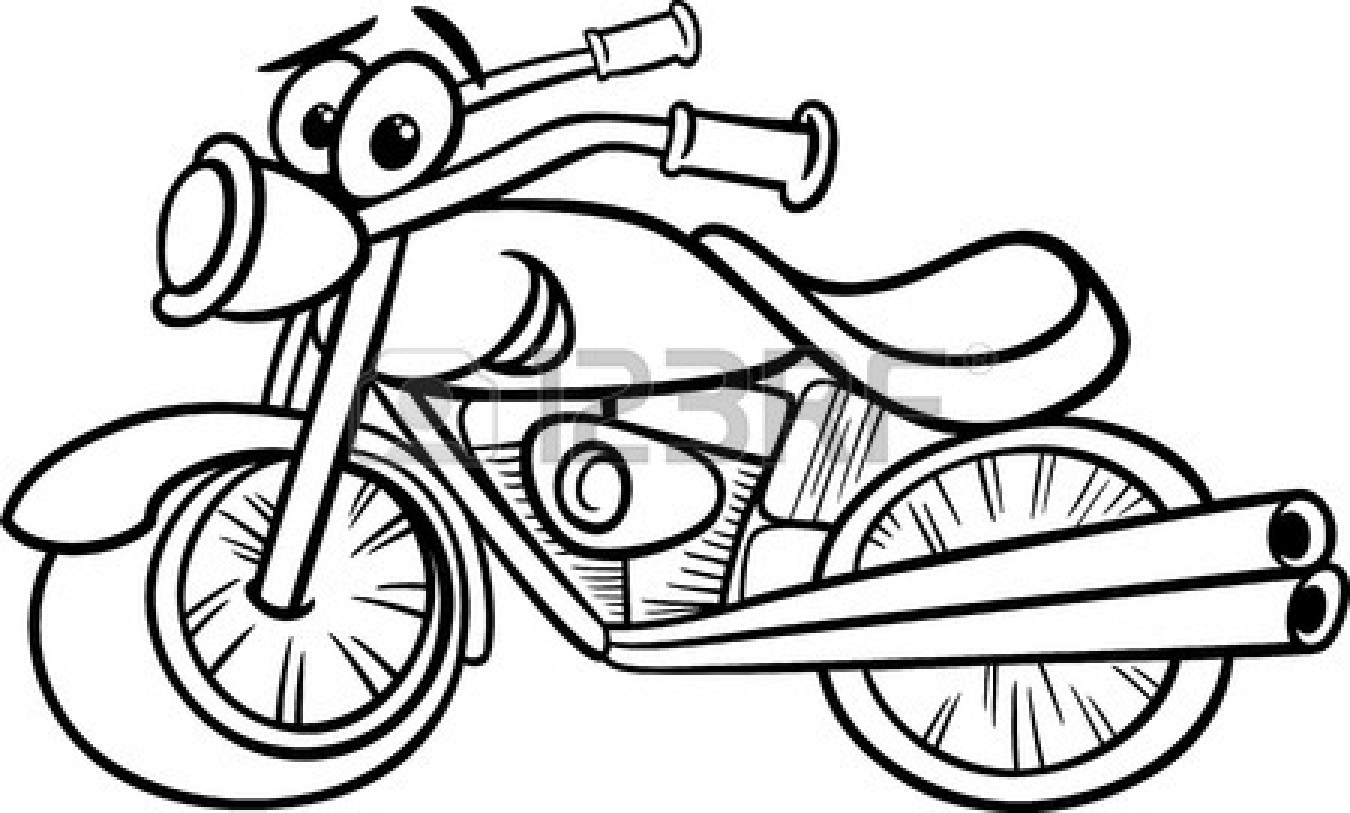 motorcycle clipart images black