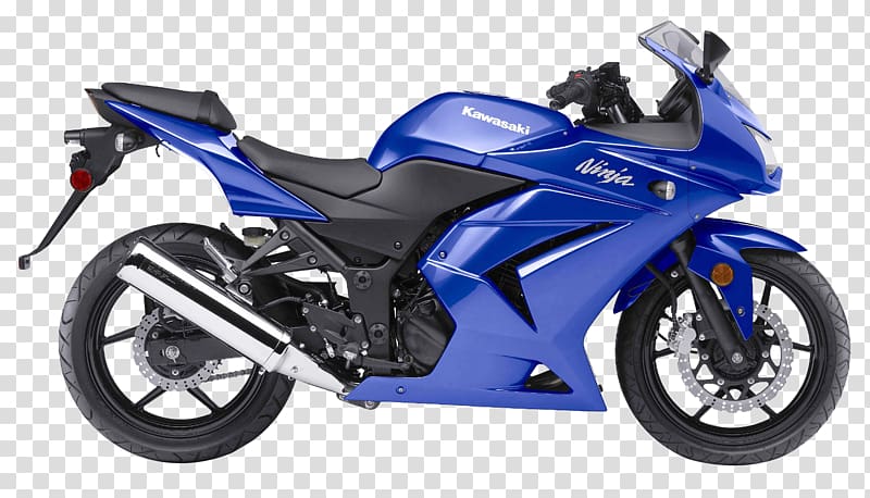 Blue and black Kawasaki Ninja sports bike, Kawasaki Ninja