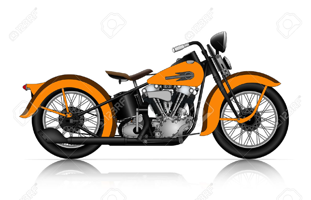 motorcycle clipart images retro