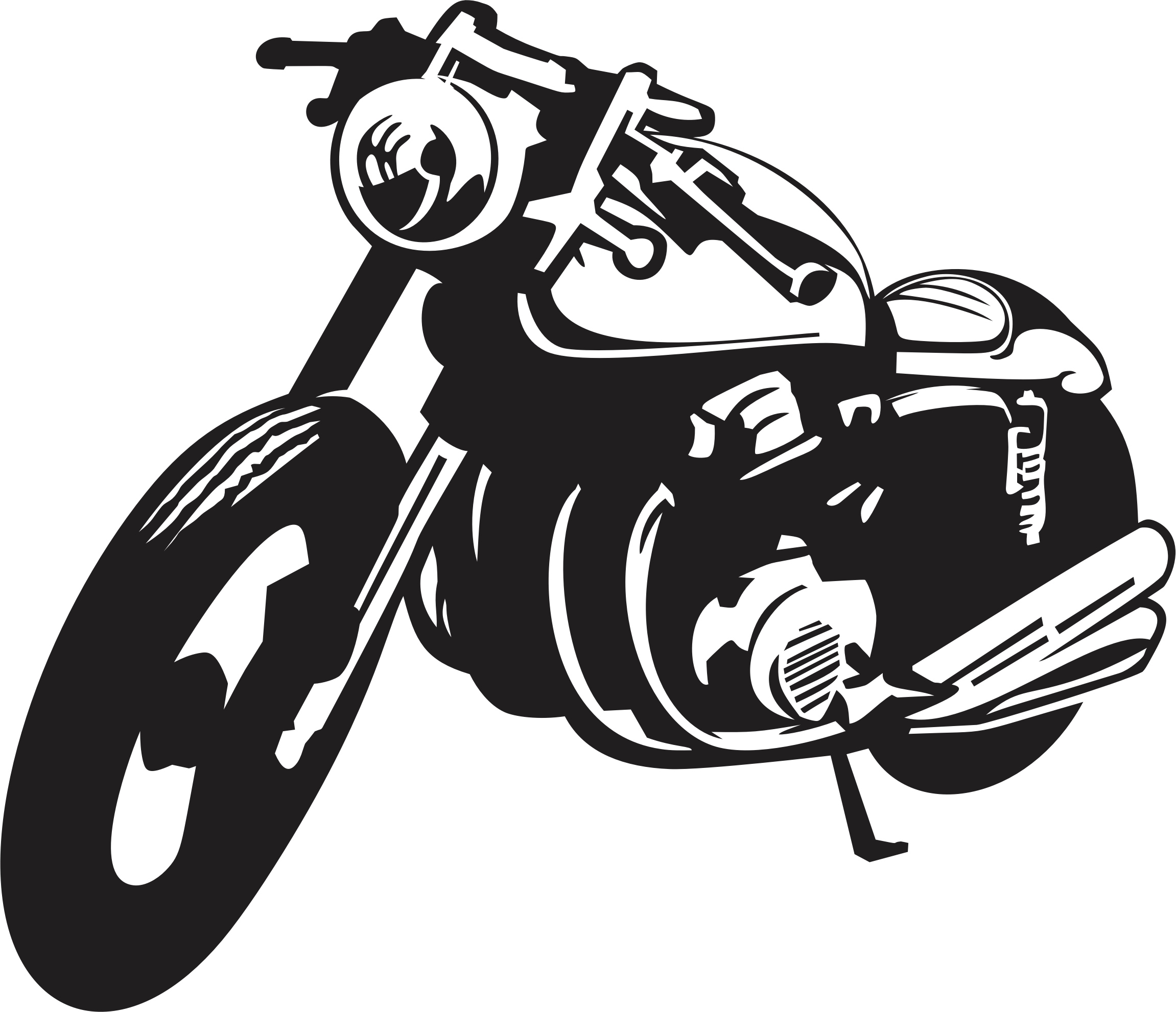Motorcycle clipart vintage.