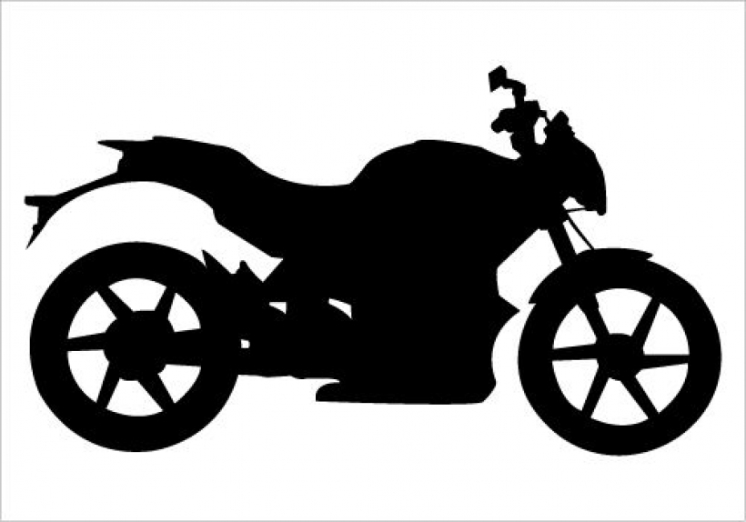 Free motorcycle silhouette.