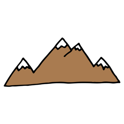 Range Clipart brown mountain