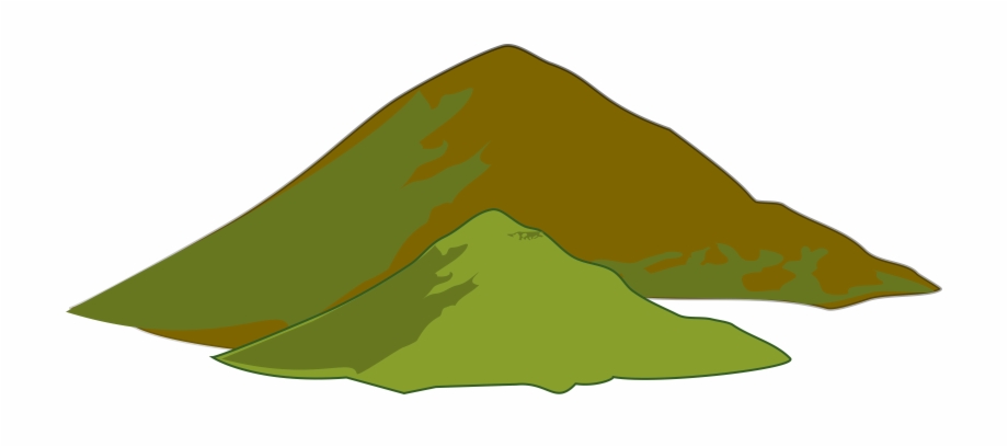 Clipart mountains green.