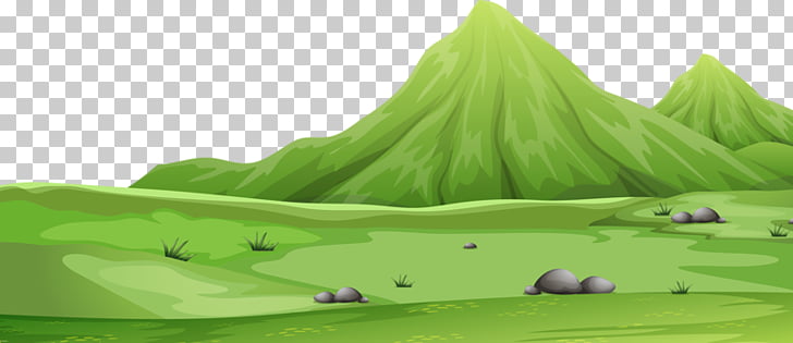 Landscape Computer file, Vast mountain, green mountain