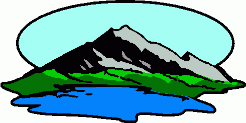 Mountain lake clipart