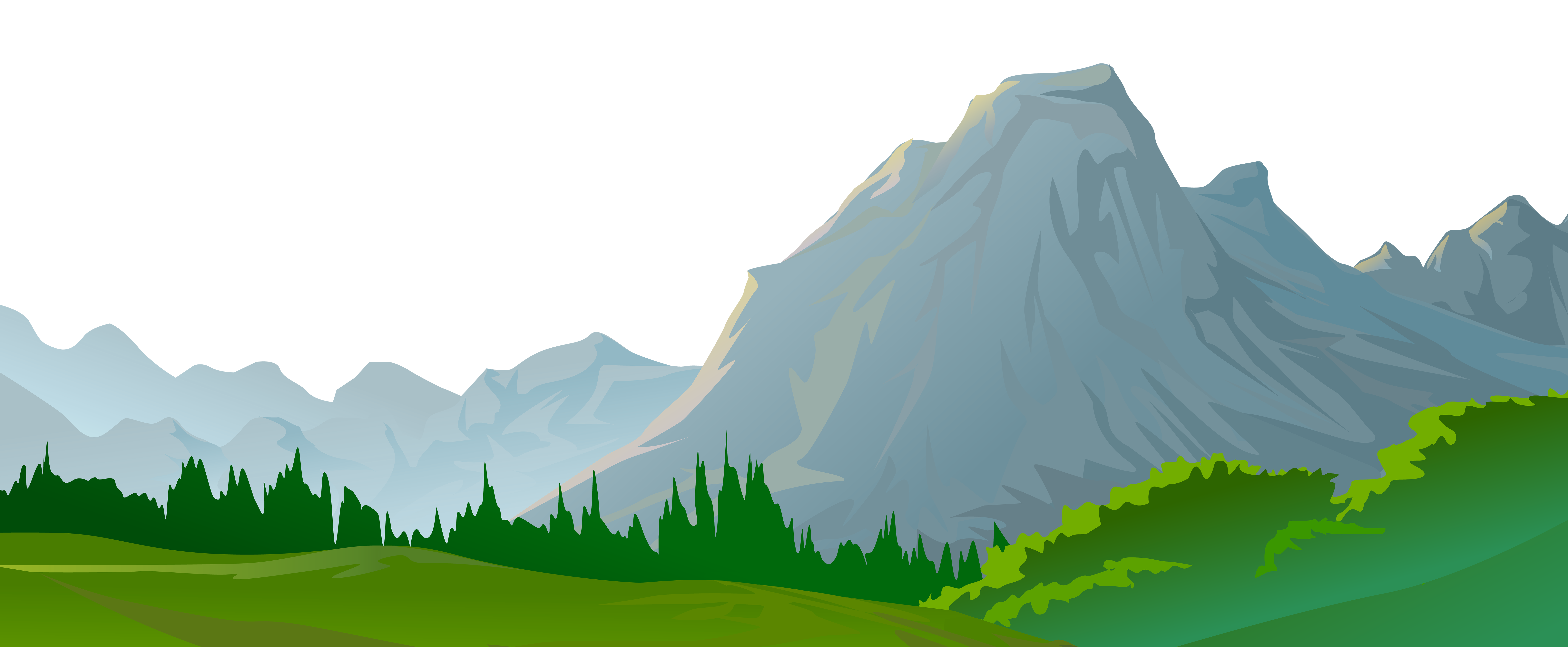 Landscape clipart mountain, Landscape mountain Transparent