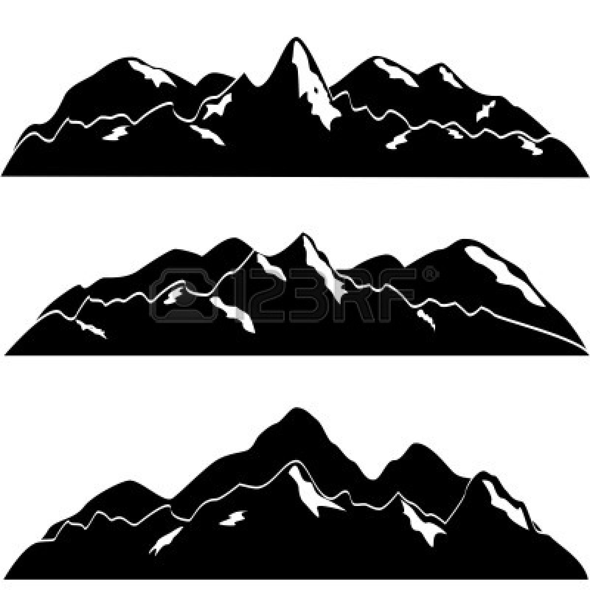 Free mountain silhouette.