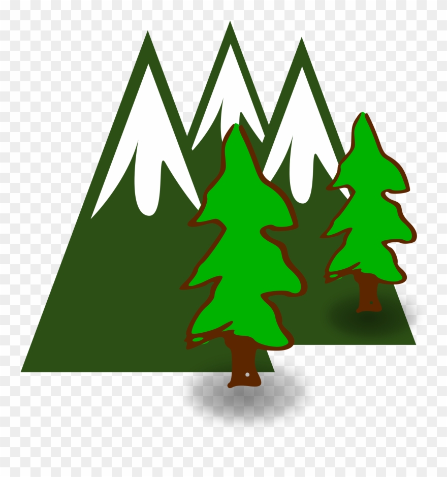Mountain Tree Cliparts