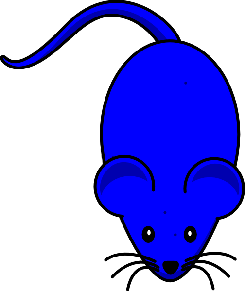 Blue mouse clip.