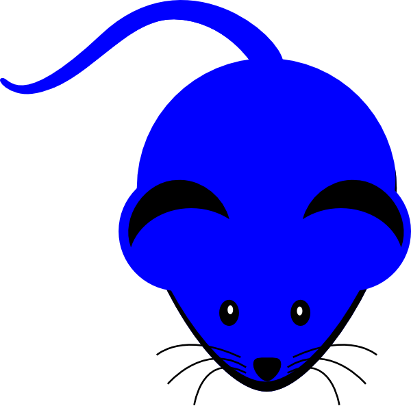 Blue Mouse Clip Art at Clker