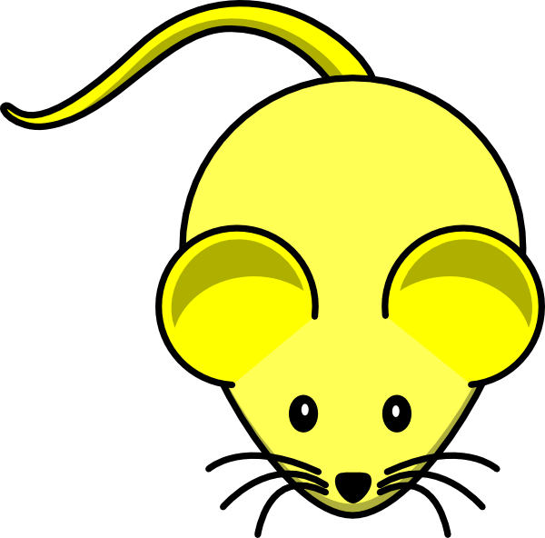 Yellow Mouse Clip Art at Clker