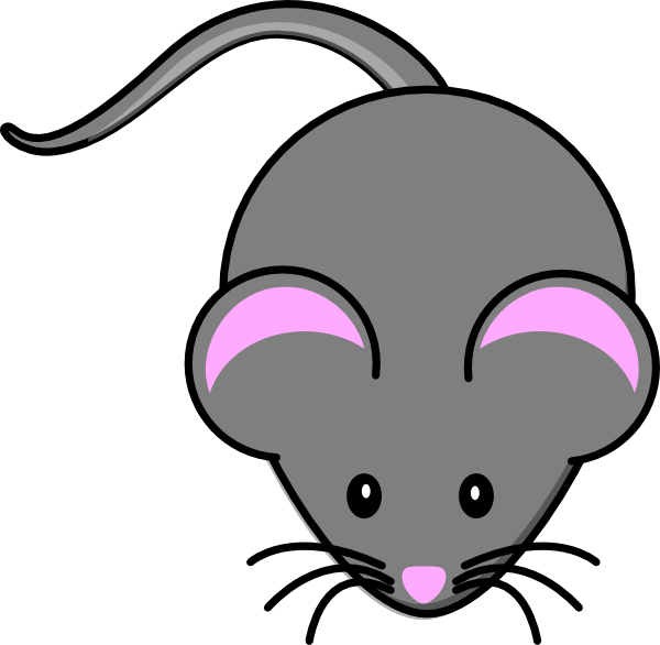 mouse clipart gray