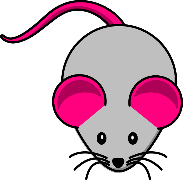 Grey pink mouse.
