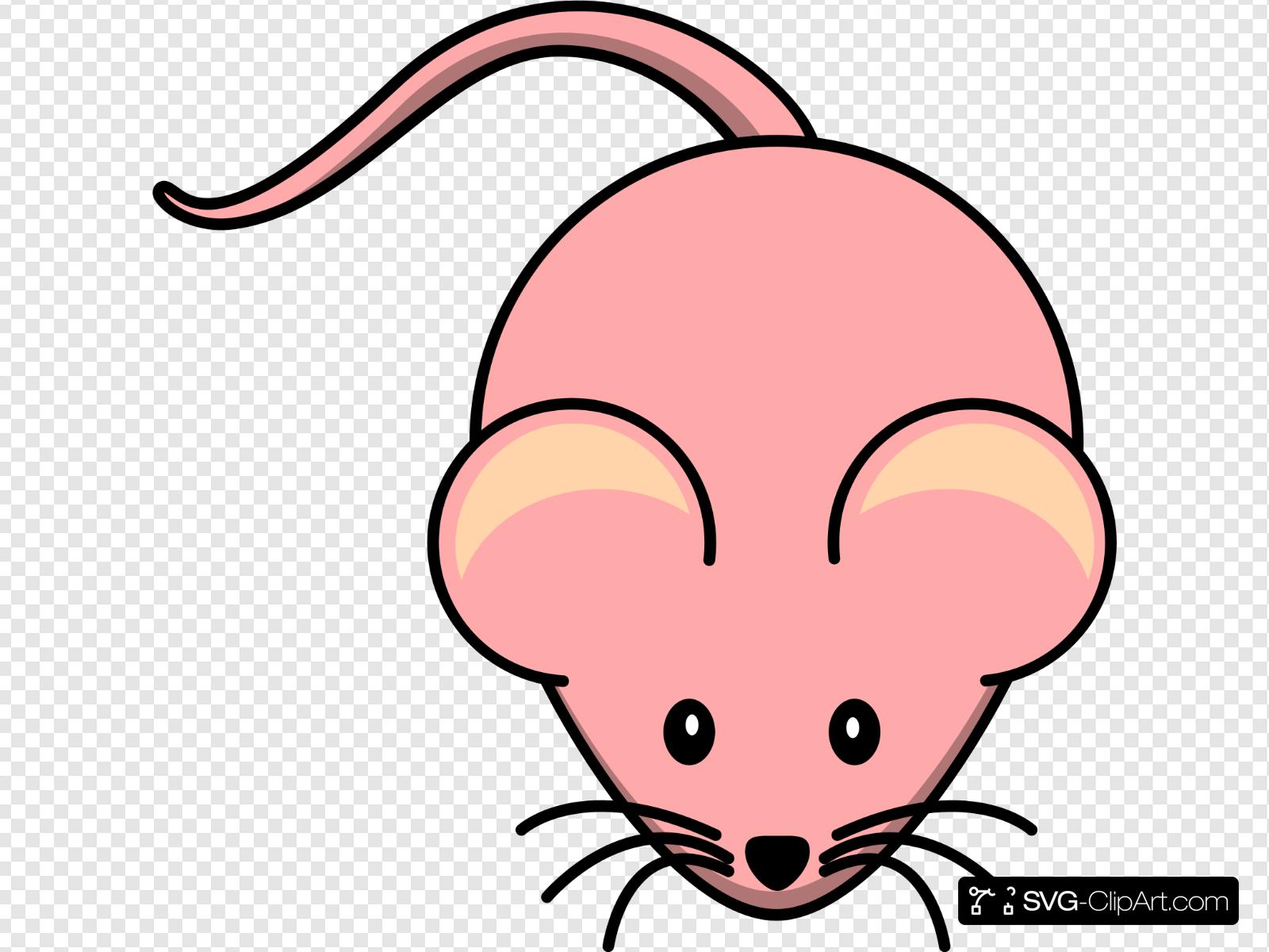 mouse clipart pink