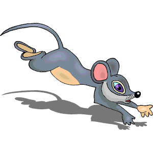 mouse clipart running
