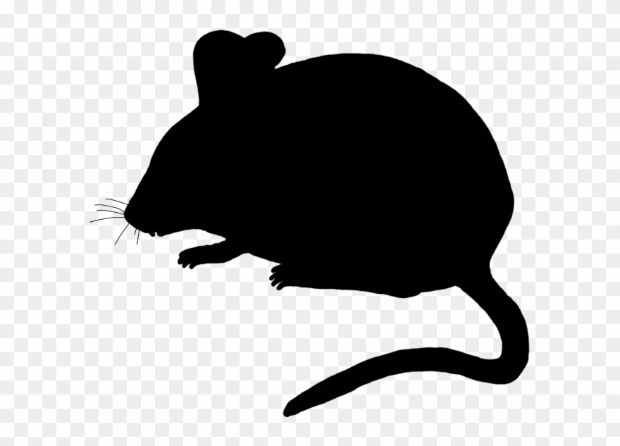 Cute mouse silhouette.