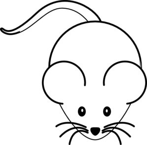 Black And White Mouse Clip Art at Clker