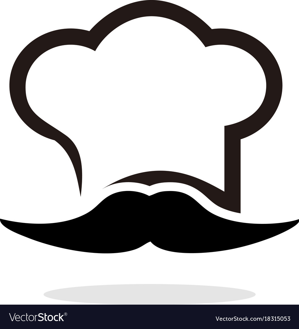 Chef mustache logo.
