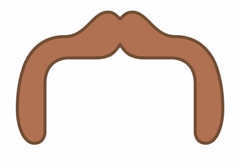 Drawing mustaches horseshoe.