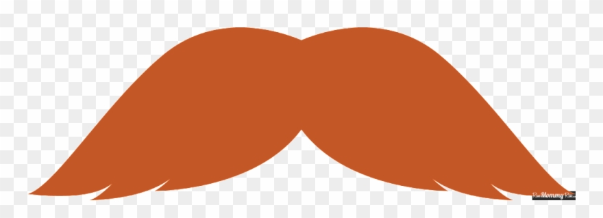 Movember orange moustache.