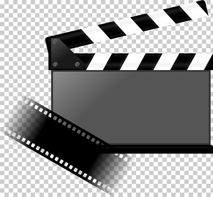 Clapperboard Film Movie camera , reel, black and white