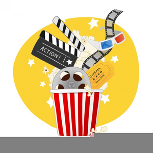 Popcorn And Movie Clipart