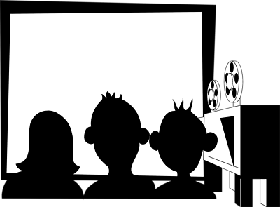 Movie theater clipart black and white dayasriod top image