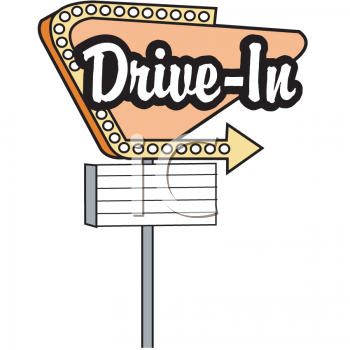 movie clipart drive in